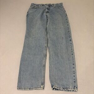 Levis 550 Relaxed Fit Light Wash Blue Denim Jeans Mens 34x34 Grunge Spring Baggy